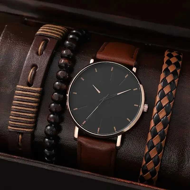 Mens Quartz Watches Fashion Simple Business Belt Quartz Watch Men Watch Student Wristwatch Relogio MasculinoX250107