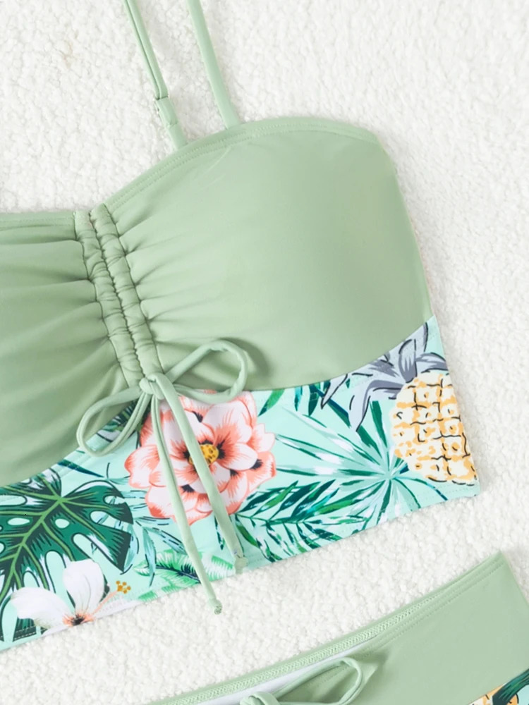 VigoBreviya 2025 Patchwork Strapped Swimwear Women Sexy Push UP Bikini High Waist Brazilian Swimsuit Backless Lady Bathing Suit 250106