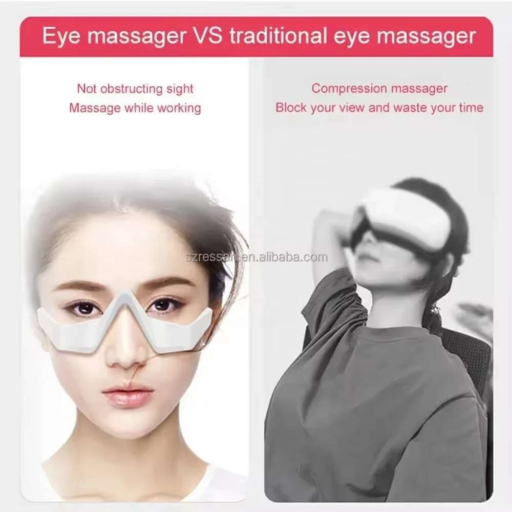 Under-eye Red Light Therapy Massager, Microcurrent Facial Beauty Device Massager Reduce Dark Circles Relax Eye Fatigue