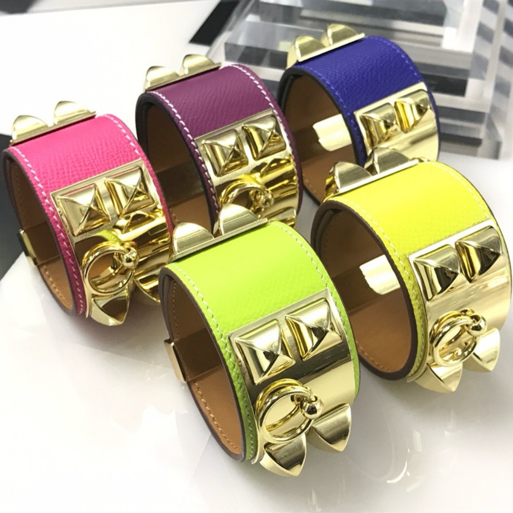 Luxury Fashion Leather Bracelet Bangle Designer Jewelry Charm Bracelets Women Men Paired with adjustable lock buckle Classic daily wear silver gold bracelets gift