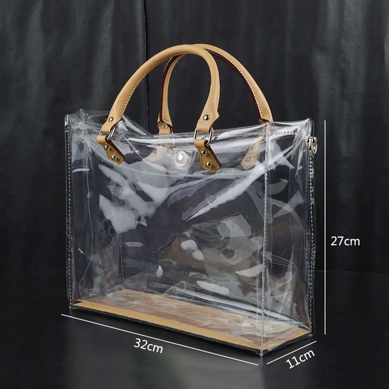 Materials Install Yourself Clear Tote DIY Handmade PVC Gift Large Capacity Shoulder Bag Woman