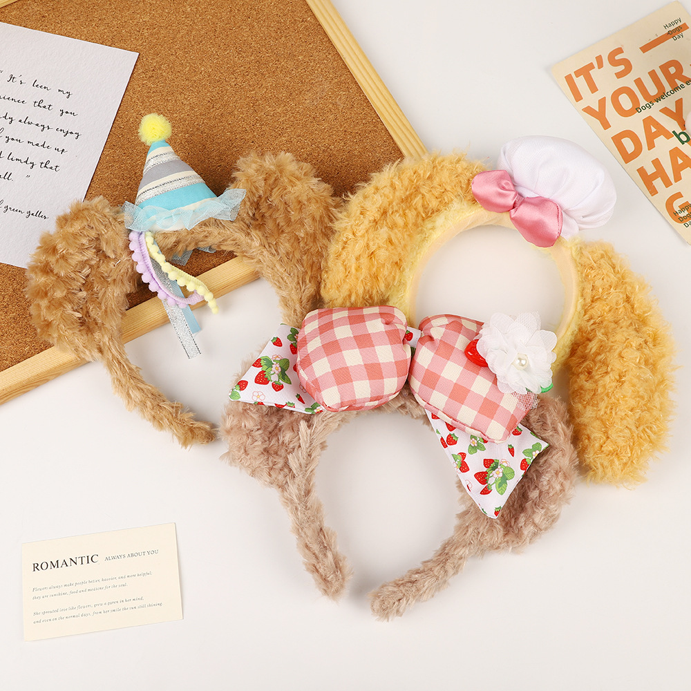 Soft Plush Furry Headband with Cute Animal Design for Kids