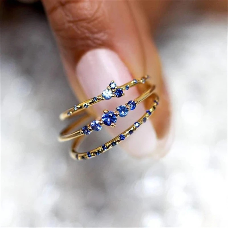 CANNER Sapphire 925 Sterling Silver Rings For Women Gemstones Wedding Party 18K Gold Anillos Mujer Fine Jewelry 250106