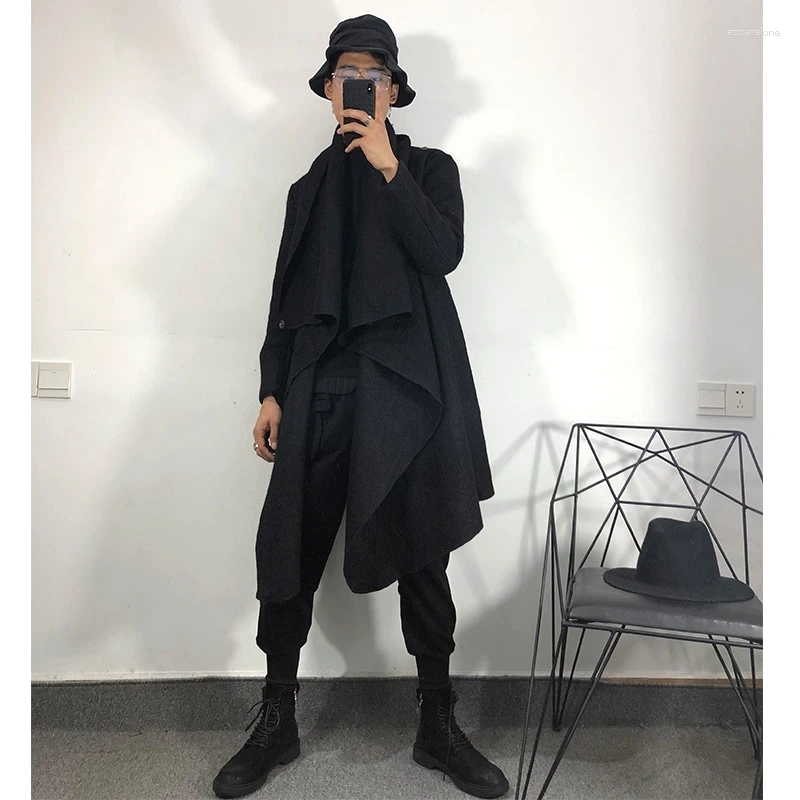 Mens Jackets Owen Seak Men Jacket Casual Coat High Street Dark Clothing Spring Black Outer Garment Wear