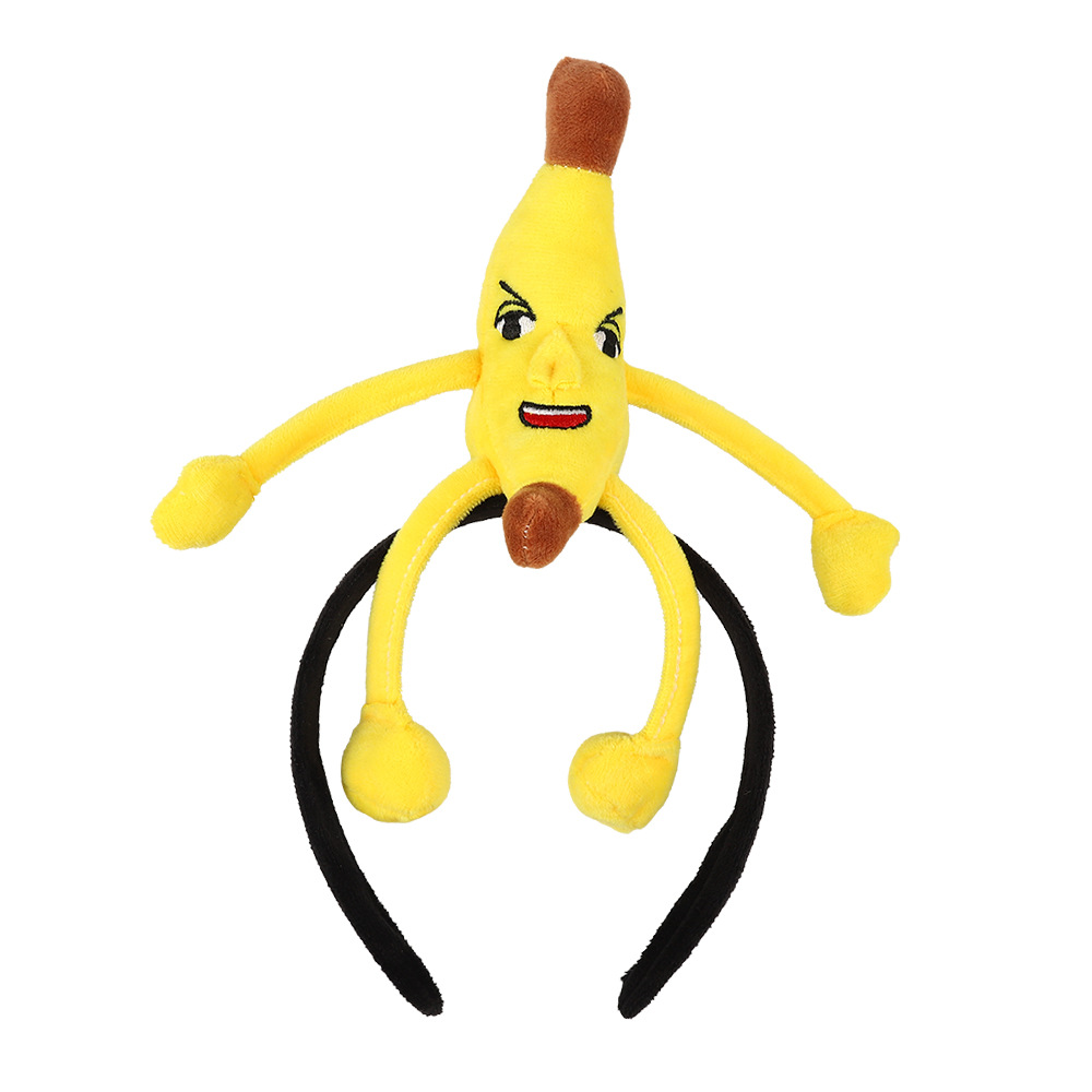 Banana headband funny voice headband fun headband for washing and makeup special hair compression funny headband hair accessory