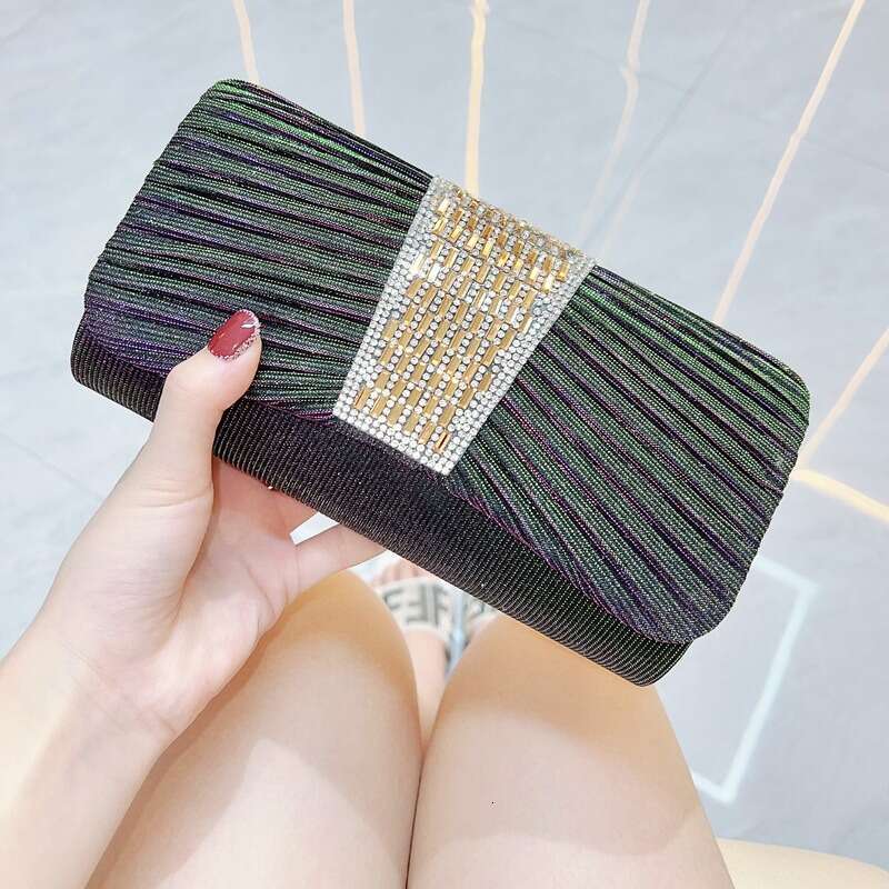 New Dress Dinner For Women, Hand-Held Bag With Rhies, Small Hand Carrying Bag, Dia Studded Single Shoulder Crossbody Bags