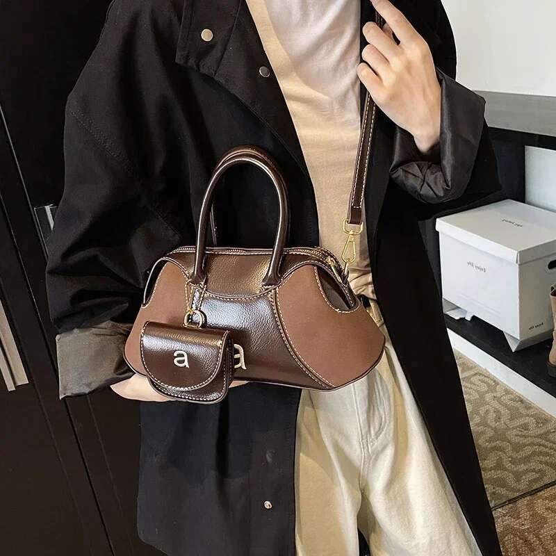 Ddmymoon PU Leather Crossbody Bags for Women 2024 Winter Y2K New Trend Korean Fashion Shoulder Tote Bag Handbags with Purses