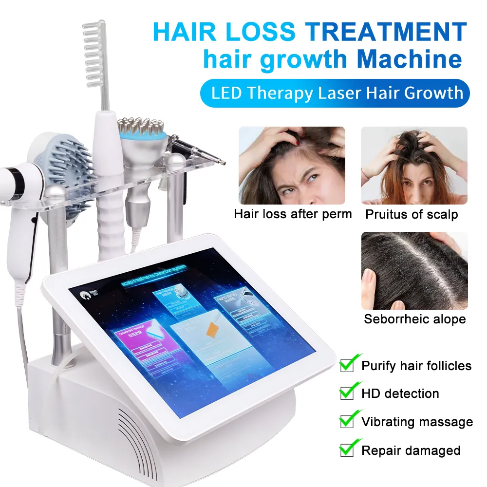 All-Inclusive Scalp Physiotherapy Health Center 5 in 1 Anti-hair Loss Scalp Massage Microcurrent Vibrating Hair Sterilization Oil Control Salon