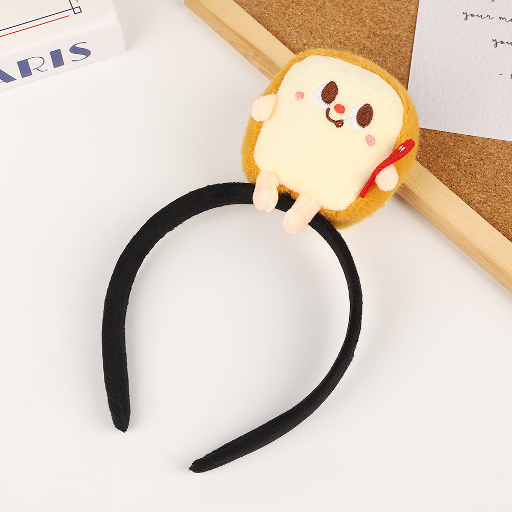 Creative super cute hair bands cute simulation burger fries hair bands internet famous activities photography funny children's hair accessories w