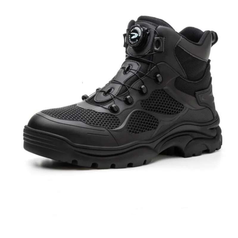 Ddmyoutdoor China Domestic Rotary Buckle Work Boots Steel Toe Men Breathable Safety Brand Indestructible Puncture Proof Work Shoes