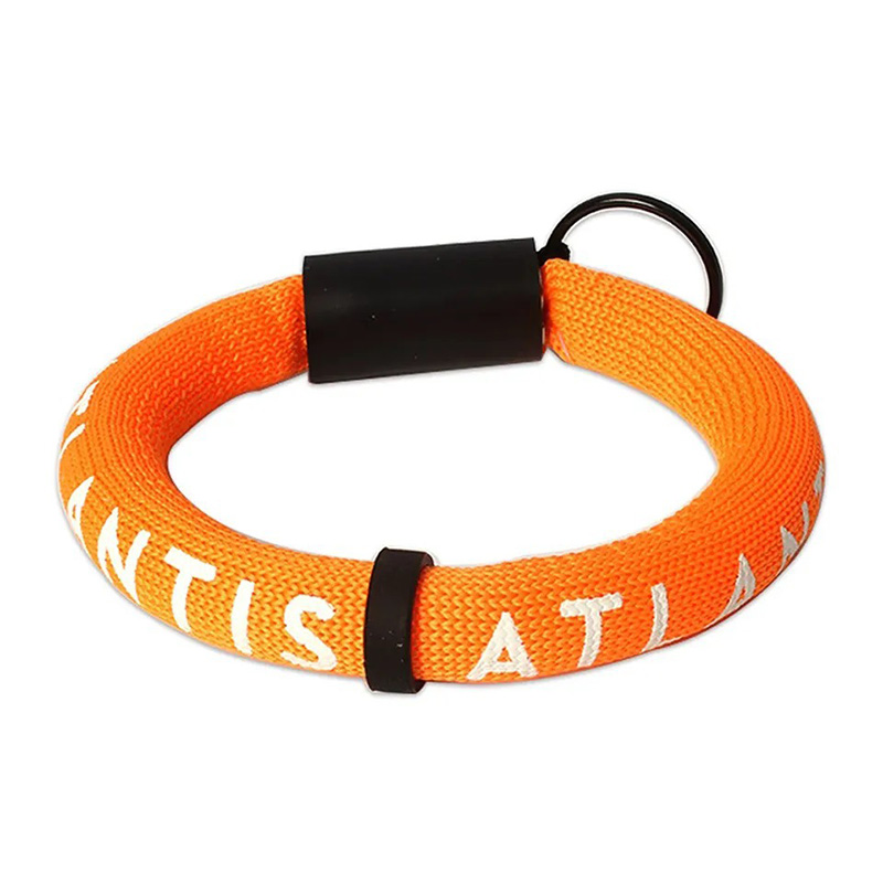 Customized LOGO Yacht EVA Floating Keychain Sponge Buoy Keyboard Wristband Keychains Floral Printed Key Chain Neoprene Key Ring Floating Wristlet Fabr