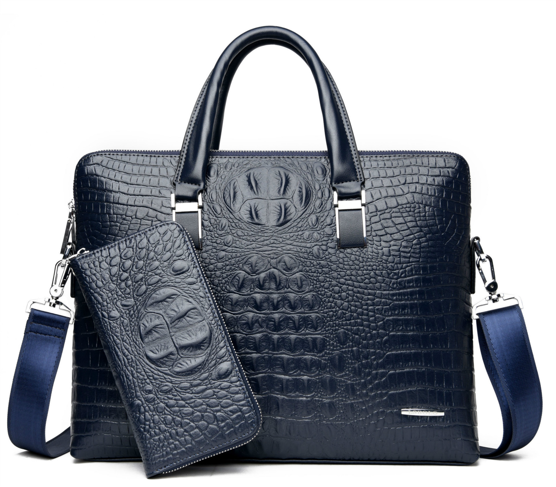 Cow Laptop Bags Leather Mens Briefcase Pattern Travel Messenger Computer Bag 240821