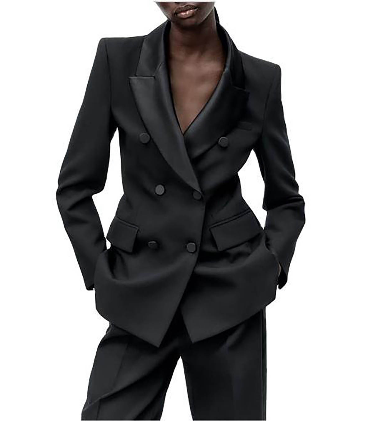 Simple Women Suits Double Breasted Peaked Lapel Mother Of The Bride Suits 2 Pieces Sets Jacket Pants Blazer Ladies Outfits Customized