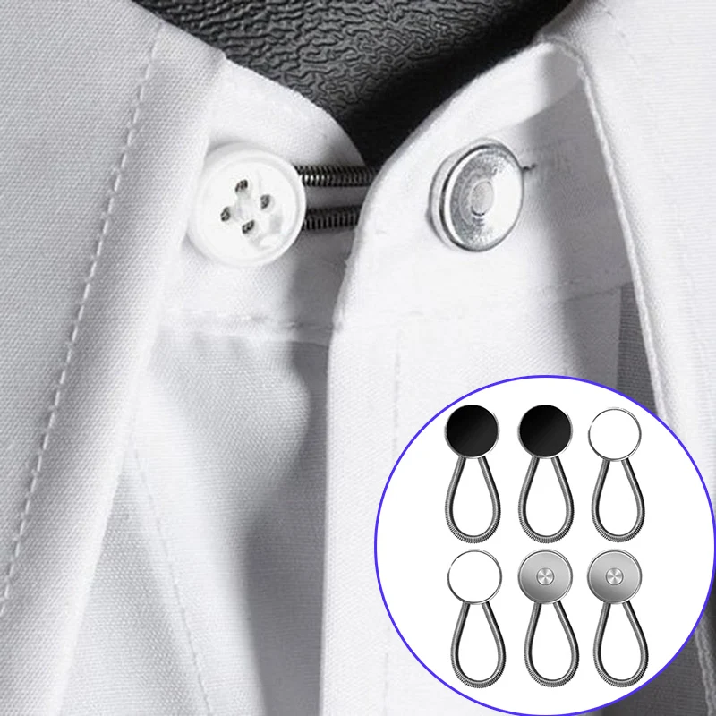Estensori Pulsanti Con Collare Elastico Da 10 Mm Per Pantaloni Per Camicia Per …