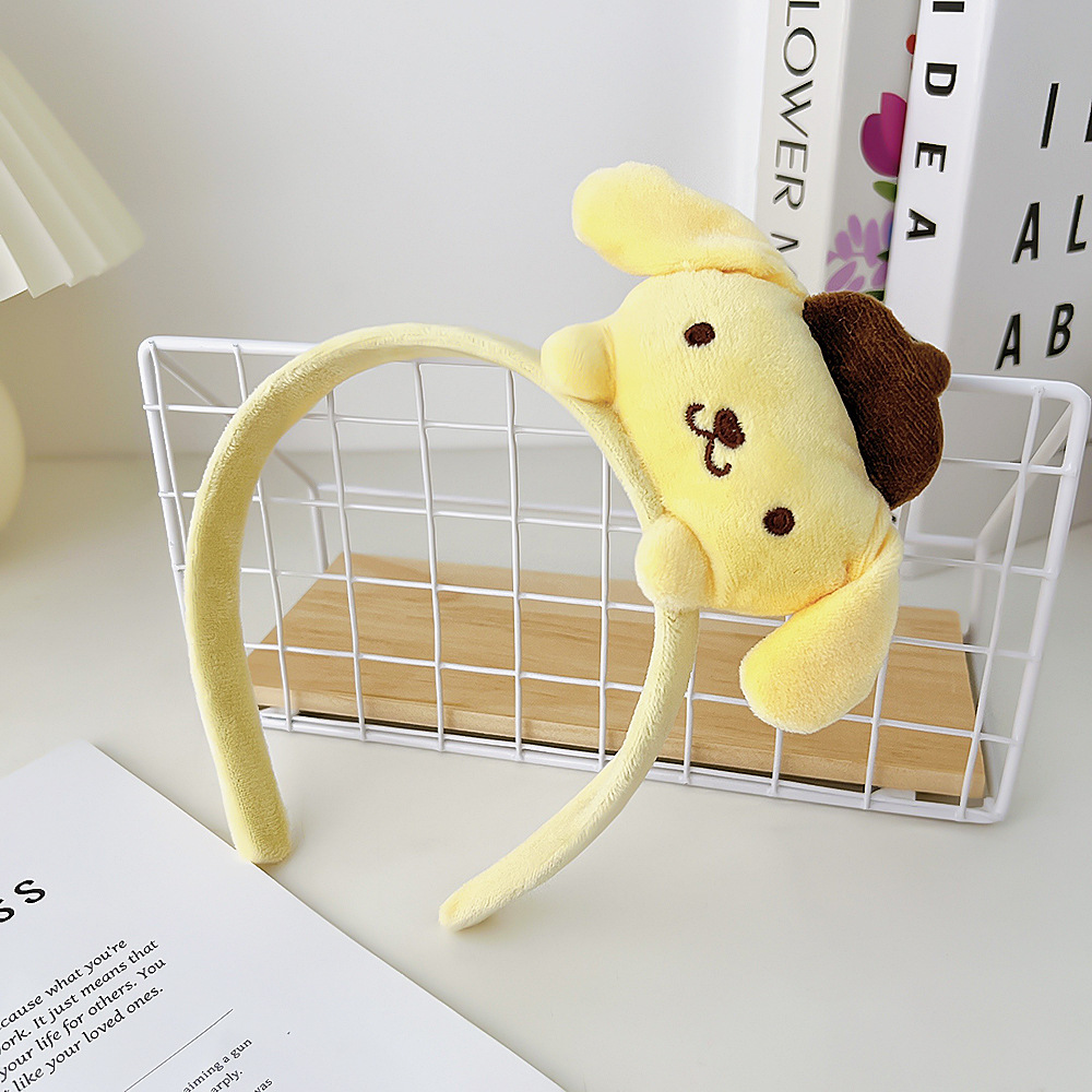 Girl Cute Plush Hair Hoop Autumn/Winter Compression Cartoon Beast Ear Head Hoop Internet Red Strawberry Bear Hair Hoop