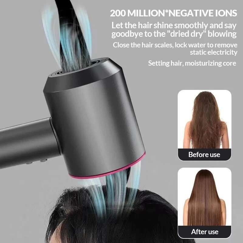 Household High-Power High-Speed Professional Negative Ion Protection Bladeless Hair Dryer Quick Drying