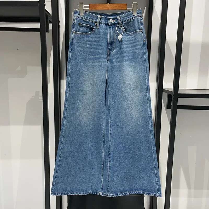 Women 2025 New Autumn And Winter Fair Isle Jacquard Pullover Sweater/Big Flare Jeans