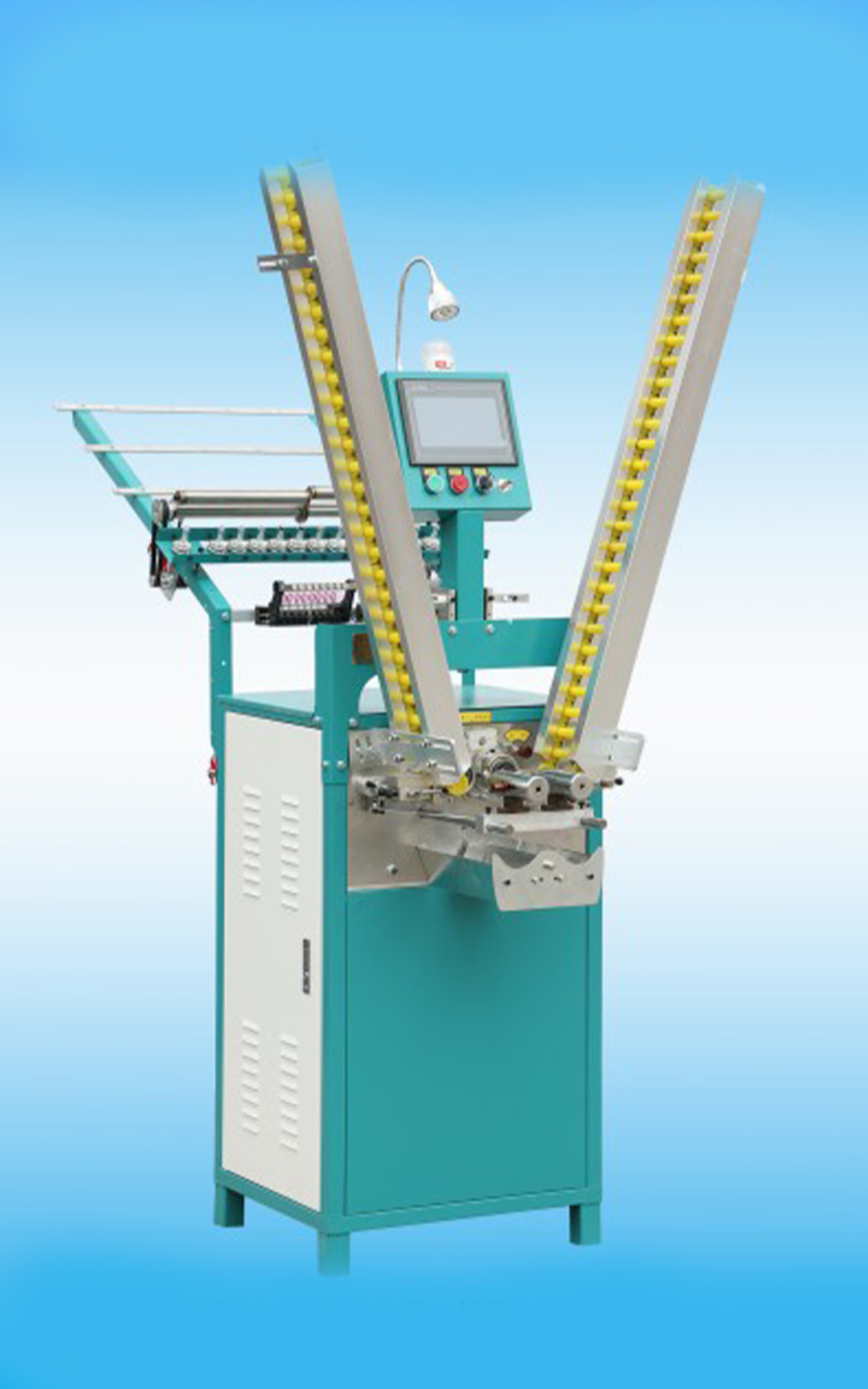 Automatic Dual-Head Weaving Machine for Spindle Yarn Production Fully automatic double headed spindle weft yarn machine