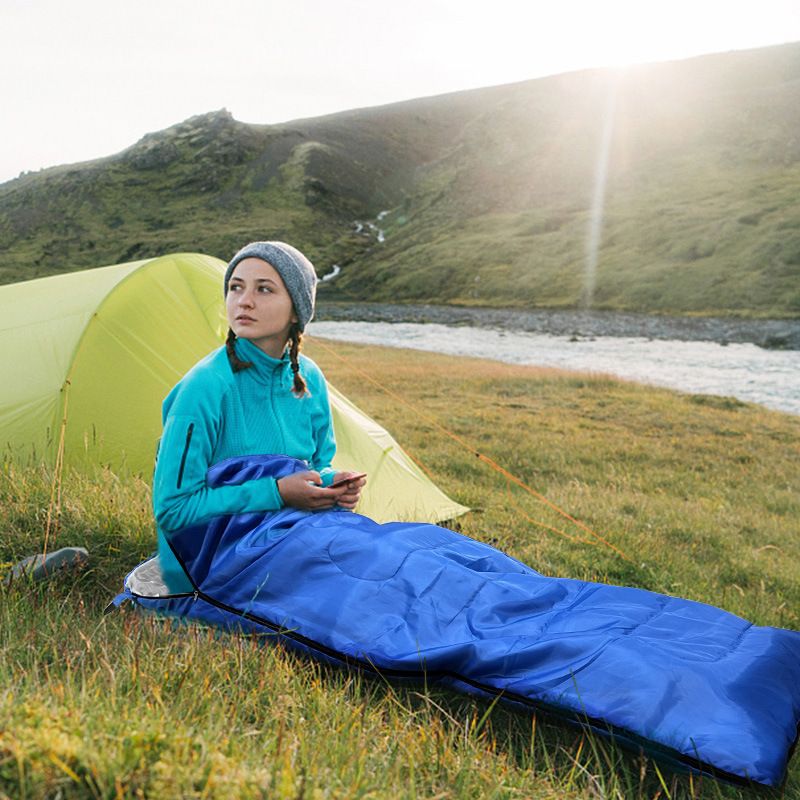 outdoor lightweight portable sleeping bag 4 season warm envelope backpacking camping sleeping bag