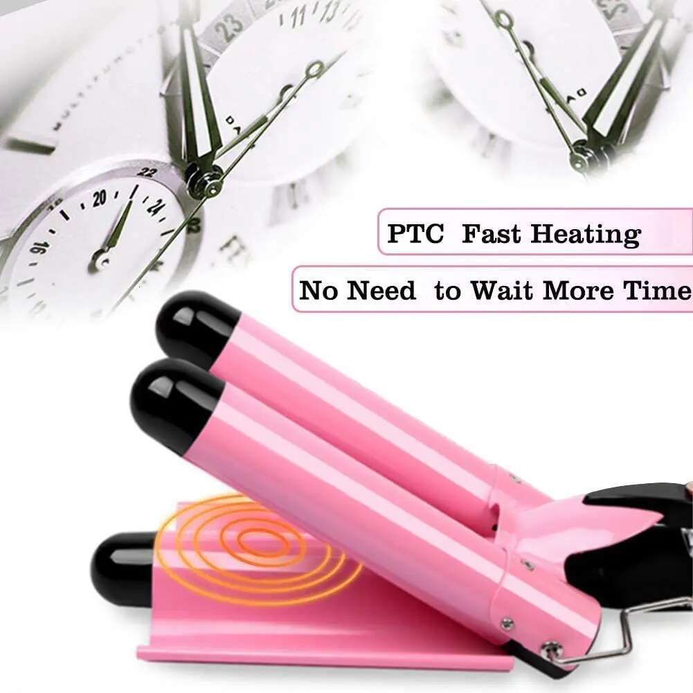 Professional Waver Wand LCD Display Ceramic Curler Wave Curly Hair Styler Curg Iron for Women 5 Types Tool