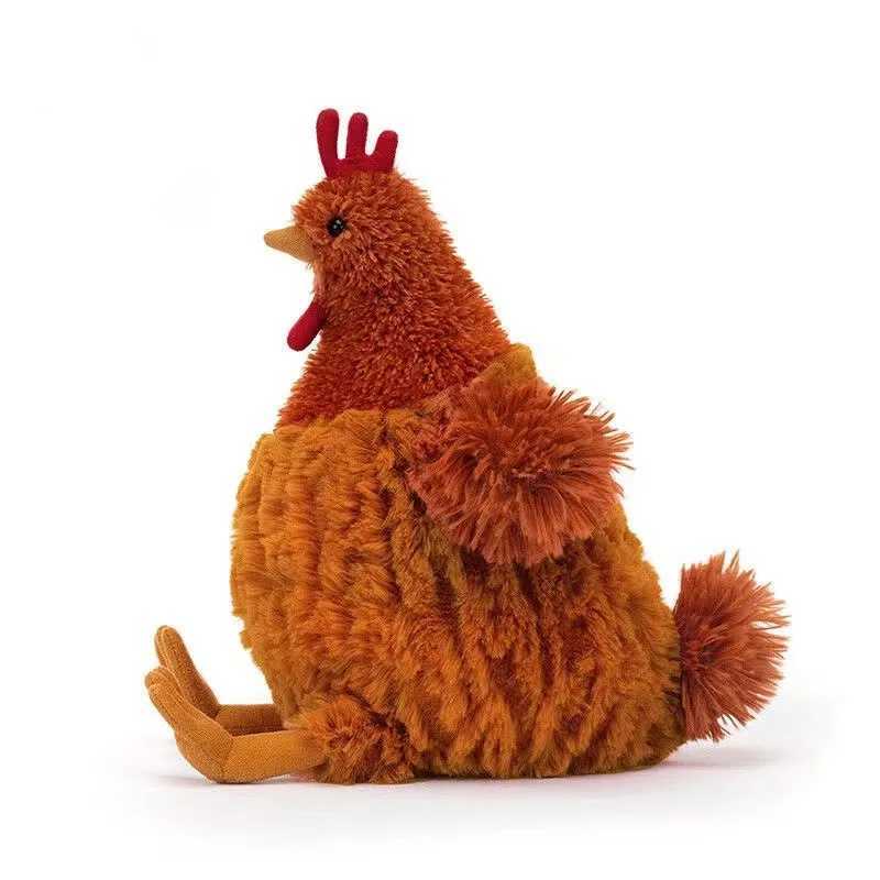 23cm Jelly Cat Plush Toy Cute Soft Fill Animation Chicken Family Room Decoration Doll Childrens Birthday Christmas Gift W250107