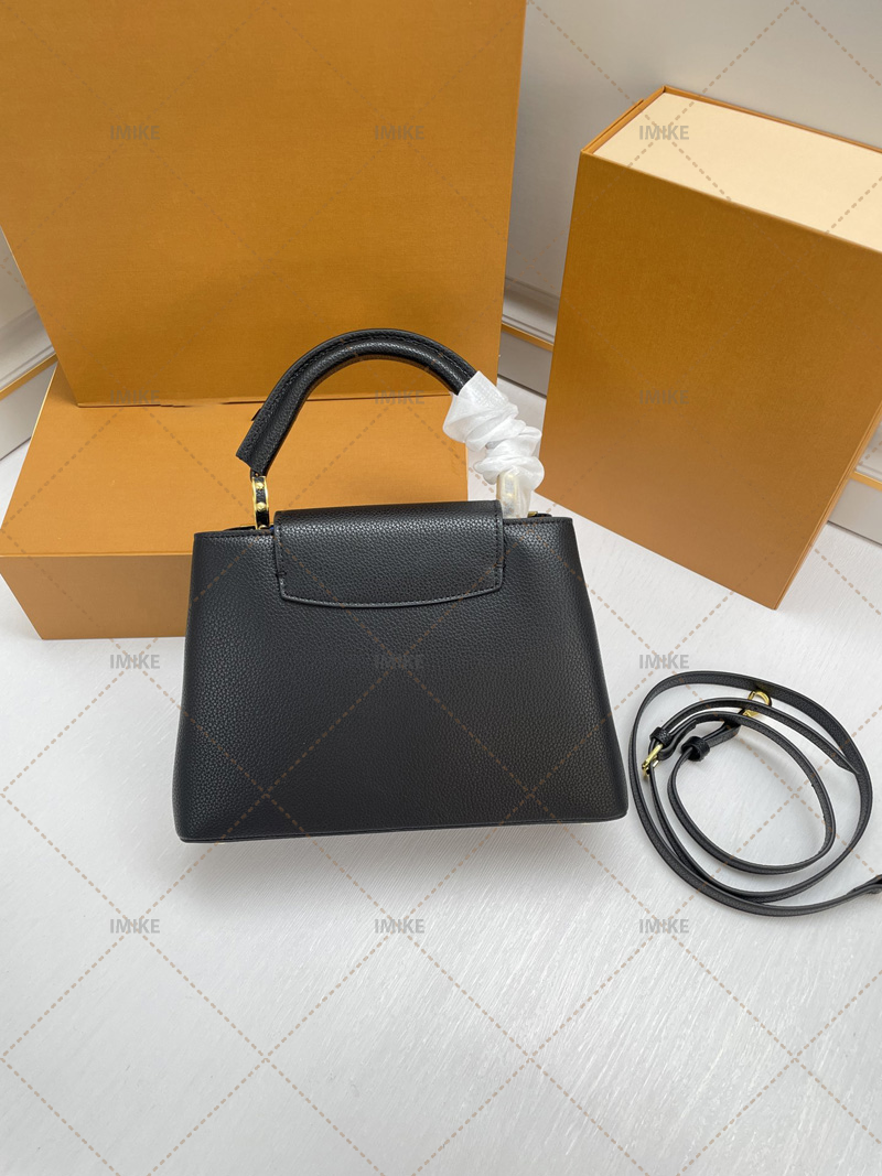 Capucines BB Totes Crossbody Bag Aurillon Leather Handbags Woman Designers Handle Women Designer Shoulder Bags Mid Size Purses Handbag
