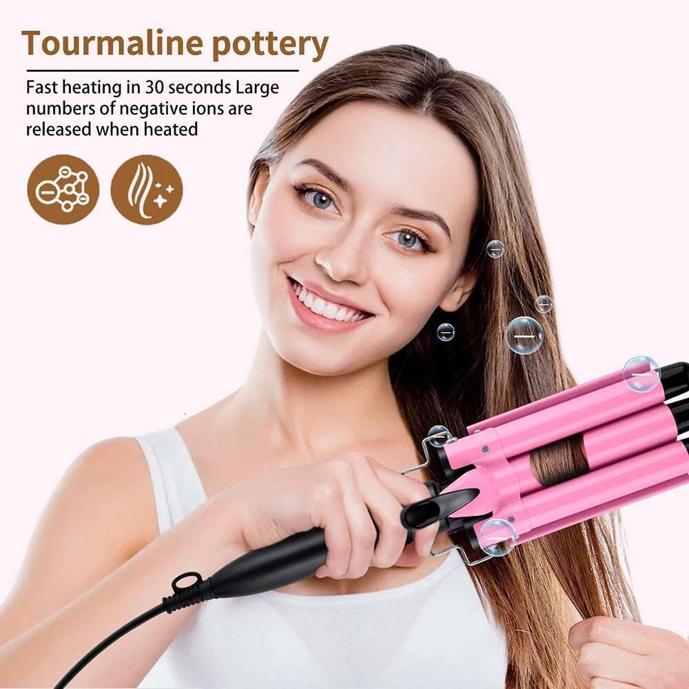 20/32mm Curler Ceramic Curg Iron Triple Barrels Professional Waver Tongs Styler Tools for All Hair Types