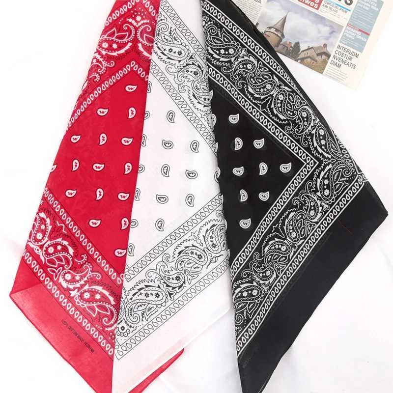 Mens unisex headscarf black cotton bandana headband denim bicycle sports headscarf wrist hair clip headband scarf paisley bag W250107