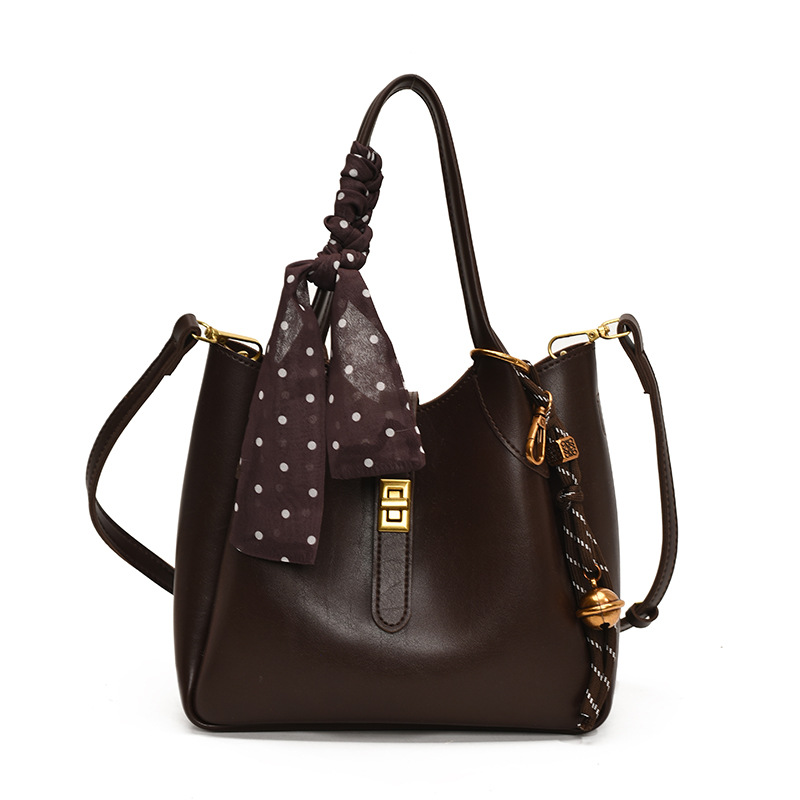 2025 New Free Shipping Designer Single Shoulder Vintage Crossbody Fashion Tote Bag For Woman Brown New Free Delivery Designer Bag