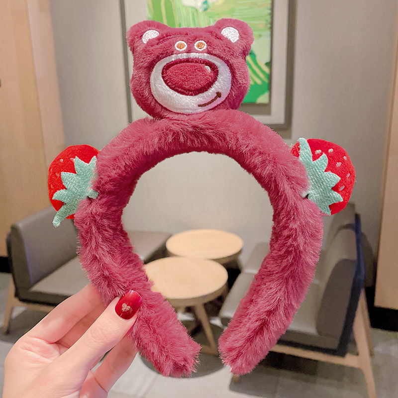 High head wide edge facial wash pressure hairpin children's sweet and fresh headband cute cartoon decoration hair accessory