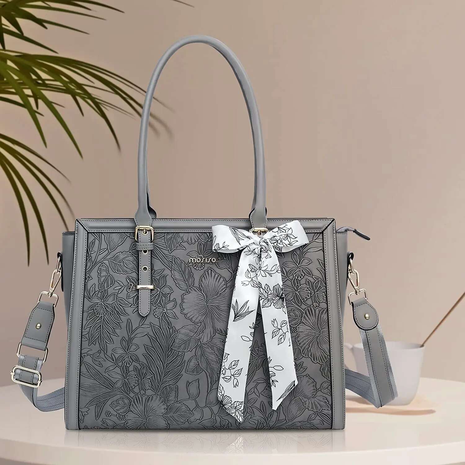 Women's PU Leather Bag Handbags For Women Large Capacity Shopping Messenger Tote Business NoteBook