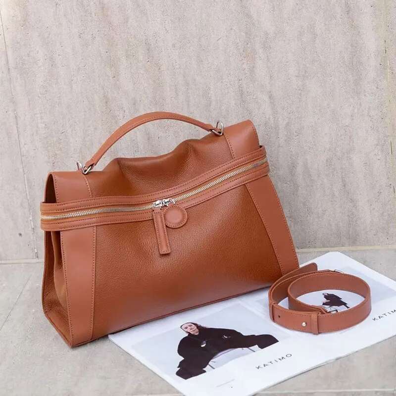 Large Capacity Bag Retro Design High Quality Leather Tote Classic Fashion Handbag Shoulder Crossbody Women Casual