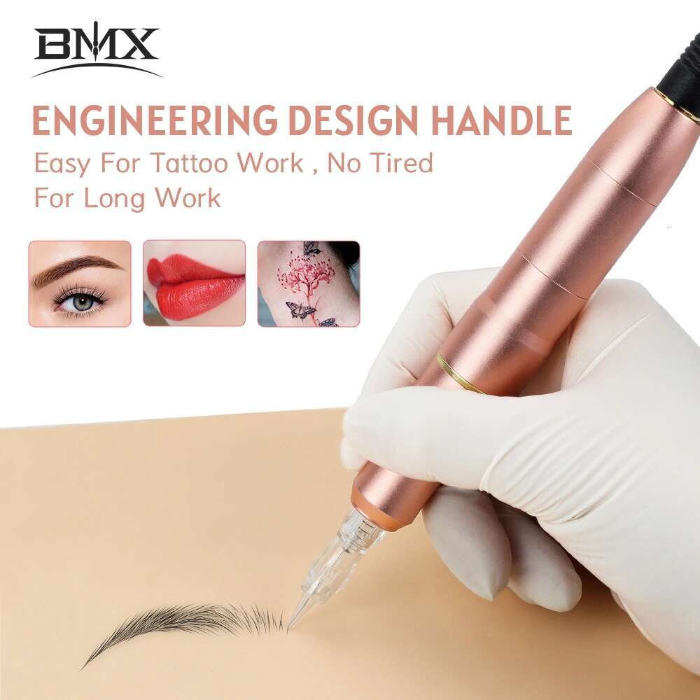 BMX Dual Use Pen with 2 head for Tattoo Art Permanent Makeup hine Kits Eyebrows Micrgmentation Device