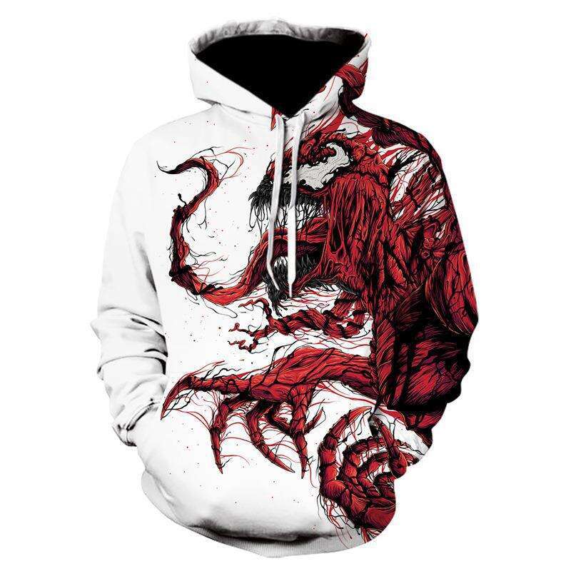 New Anime Series 3D Fashion Black Youth Large Street Trendy Hoodie C