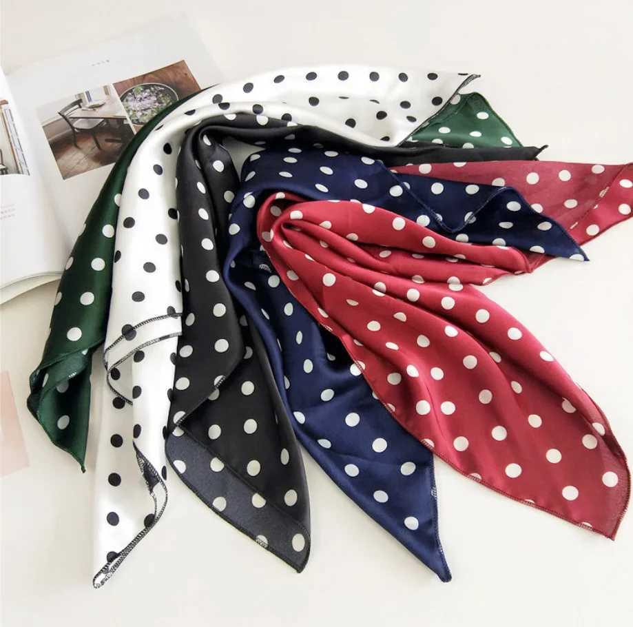 50 50 square scarf business party headband elegant small retro slim fit retro neck and neck silk satin scarf W250107