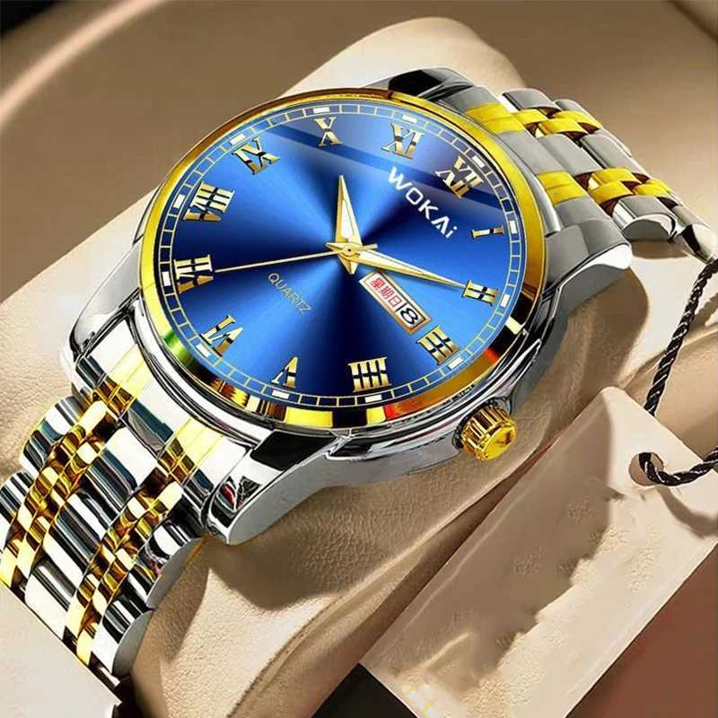 High-looking Casual Sports Watch Multi-functional Fully Automatic Quartz Watch Dual Calendar Luminous Waterproof Mens WatchesX250107