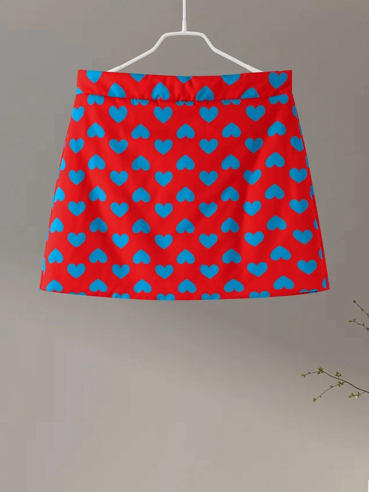 Casual Print Thicken Coat Skirt Women Set Street Long Sleeve Zippers Pocket Jacket Sexy Skirts 2024 Autumn Winter Y2k Lady Suit 241225