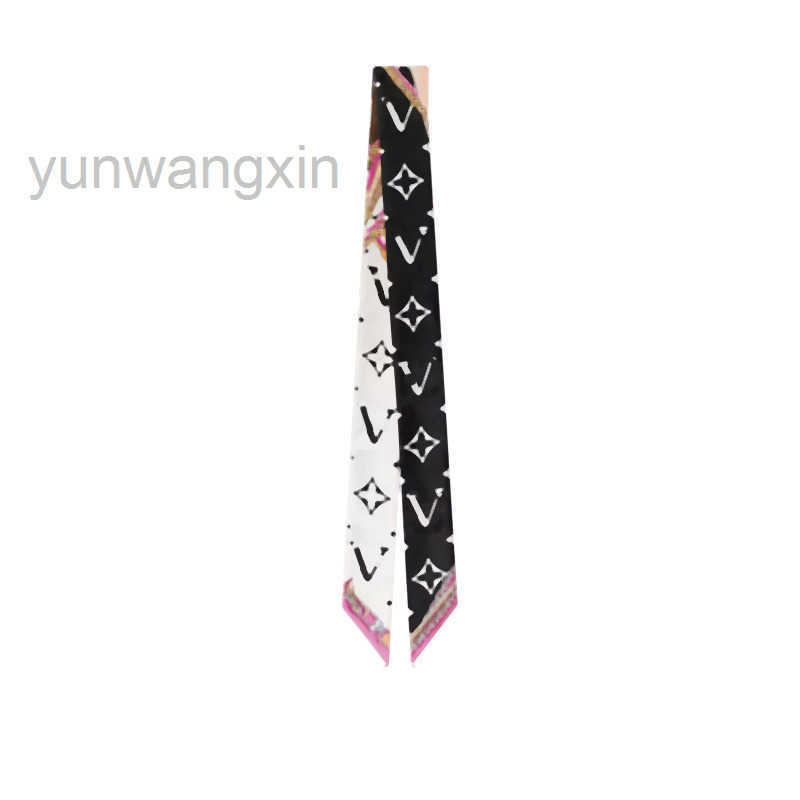 Luxury Necktie Headbands Designer Scarf V Fashion Womens Silk Hand Bag Scarfs Neck Hand Waist Rings Classic bag Satin Scarves M76676