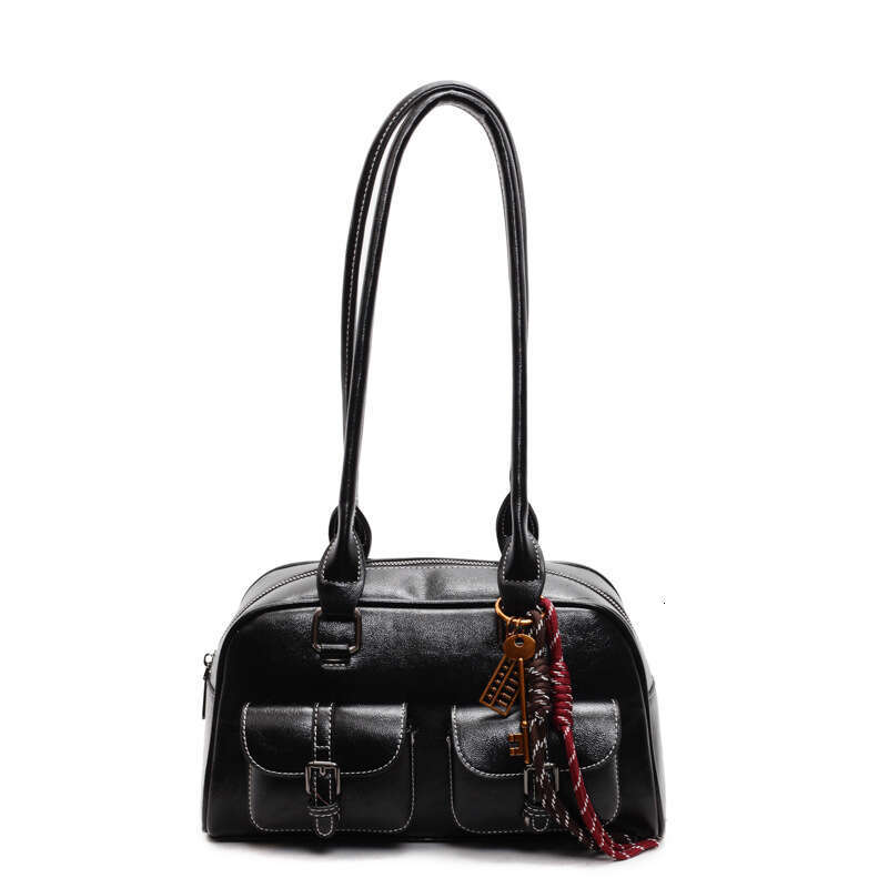 Korean Niche Bowg Pillow Bag, Large Capacity Boston One Shoulder Hand-Held Armpit