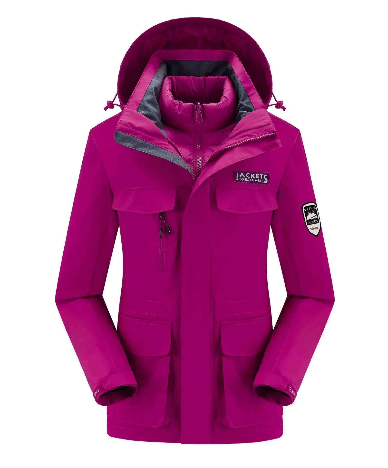 2025 Women Men Windproof Waterproof Warm Thicken And Down Jacket Ski Clothes Down Two-Piece S-5Xl Size Purchase Jacket
