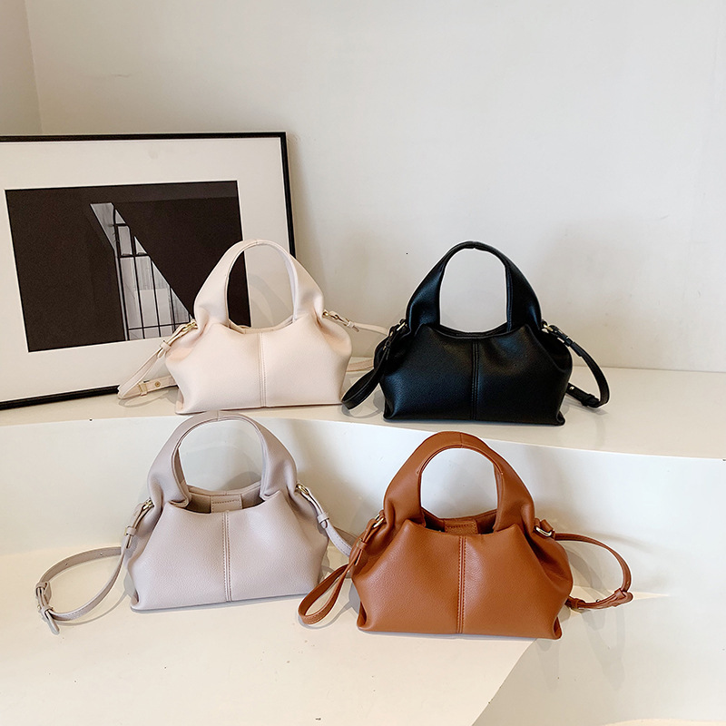 New ladies' cloud dumpling fashionable and popular, hand-held shoulder bag, niche design, pleated crossbody bag #40 swissmilitary