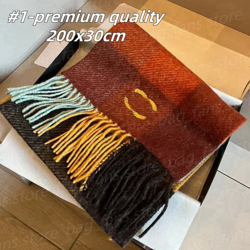 (go off picture not the description) 10A Premium Designer Scarves Women's Colorful Wraps Luxury Festival Gifts Wool Scarf 30152