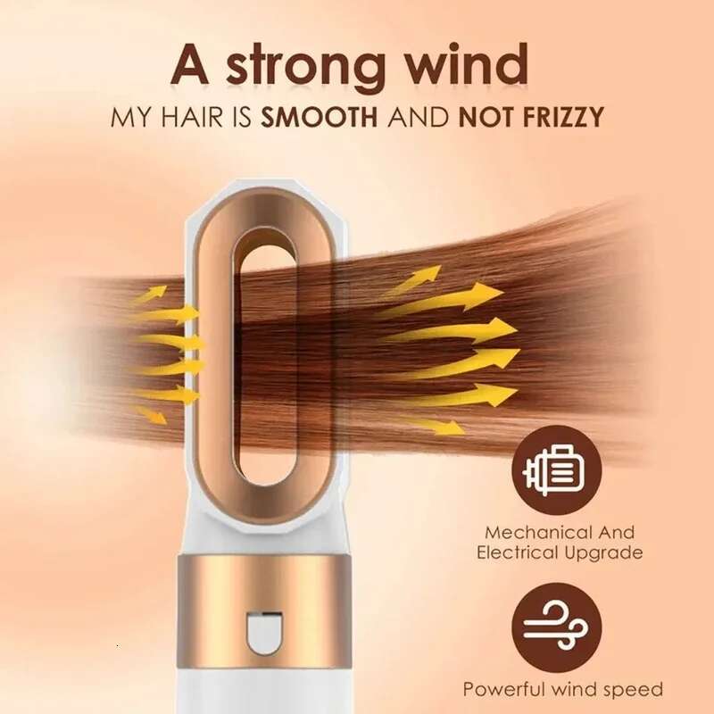 Blow Styg Dryer 5 in 1 Brush with 3 Adjustable Speeds and Interchangeable Nozzles Hair Tool