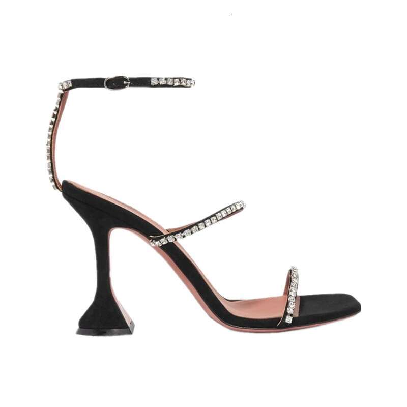 European And American Style Summer New Open Toe Sandals Thick Heel Rhie High Heels Net Red Women's Shoes