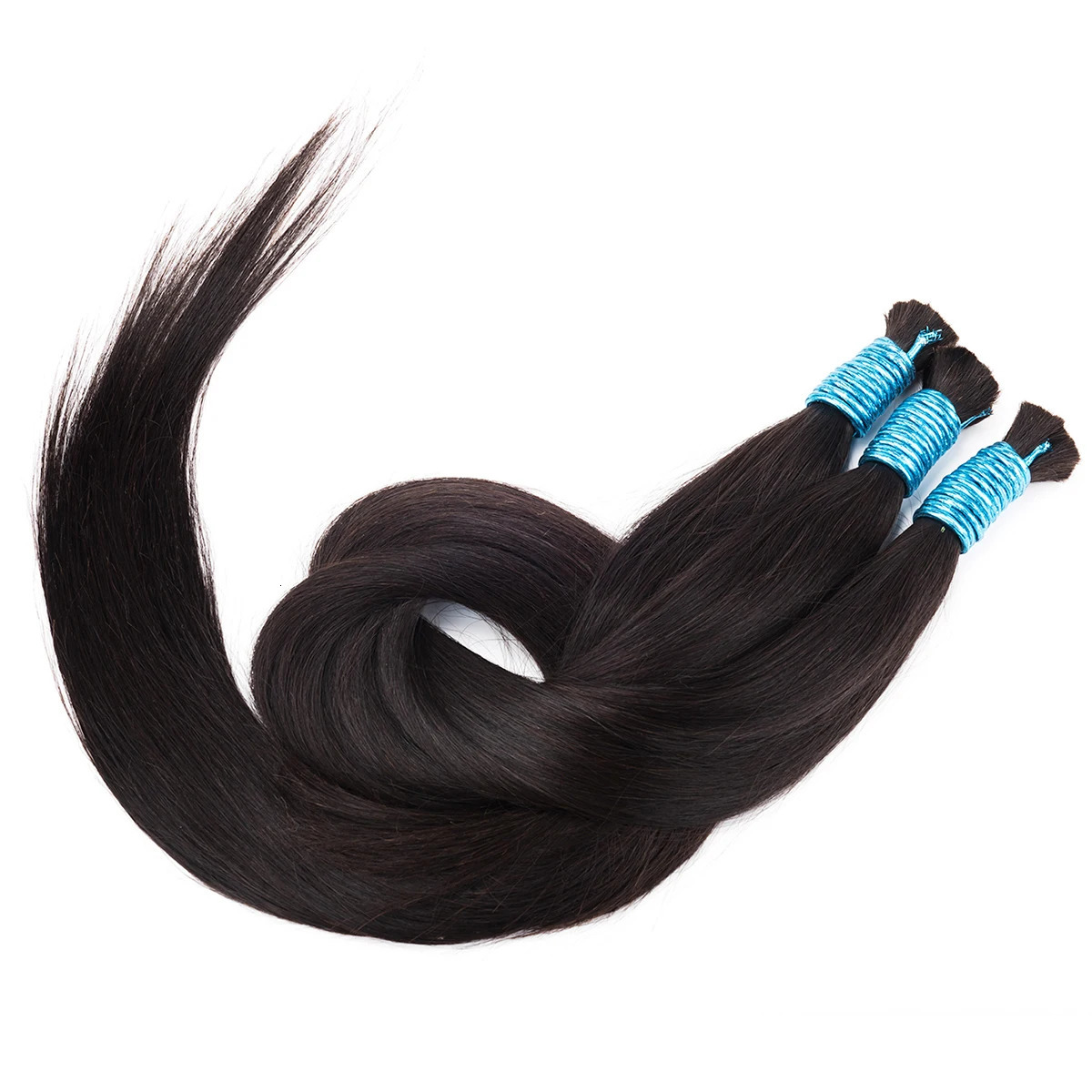 Straight Human Braiding Hair Bulk No Weft 100% Vietnam Human Hair Straight Bundles 100g Natural Braiding Hair Extensions 250107