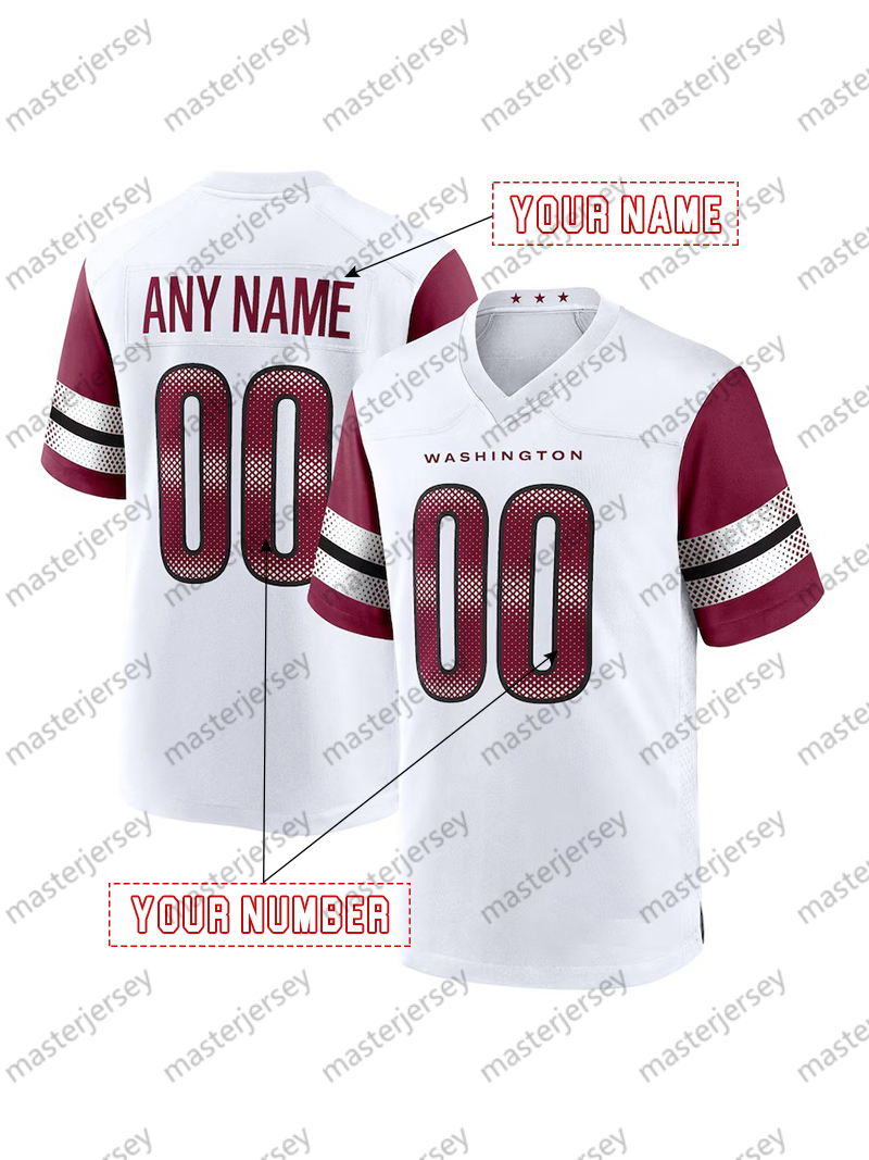 5 Daniels Football Jersey McLaurin Luvu Allen Sainristil Brown Custom Football Jerseys Mens Womens Youth