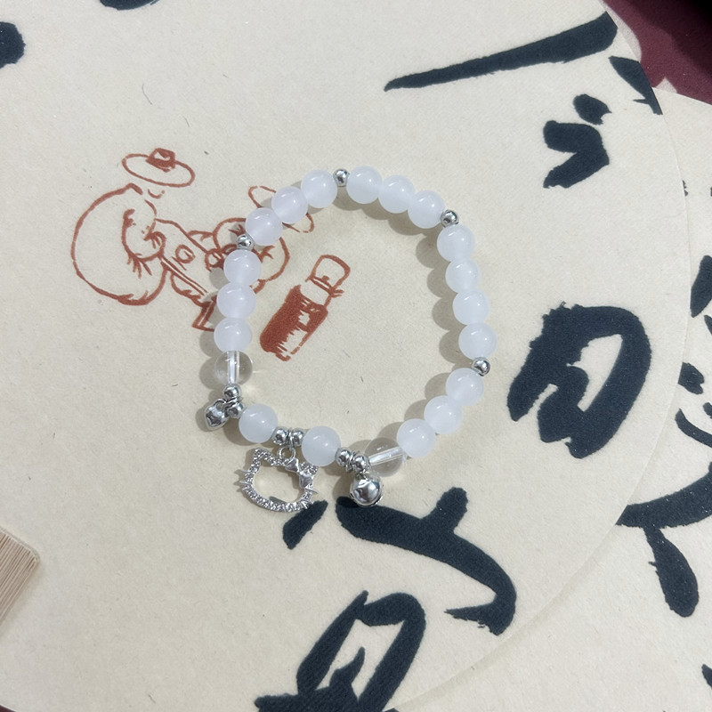 Handstring New Chinese antique beaded elastic rope bracelets sweet girl glass beads bracelets stall wholesale jewelry in the night market