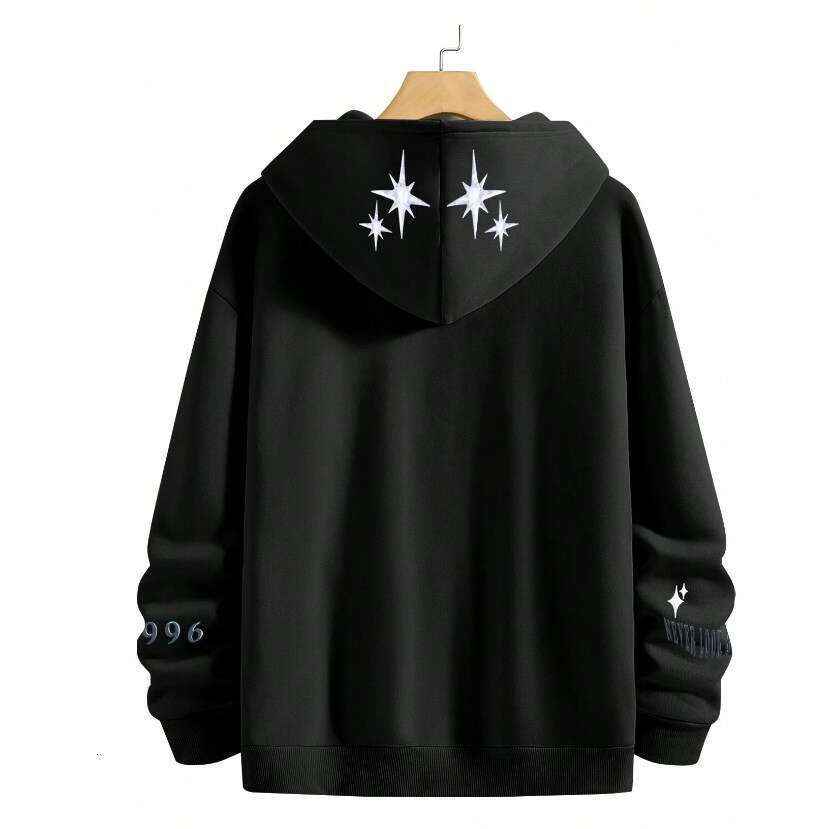 Fashion Letter Casual unisex Embroidered Hoodie Sweatshirt