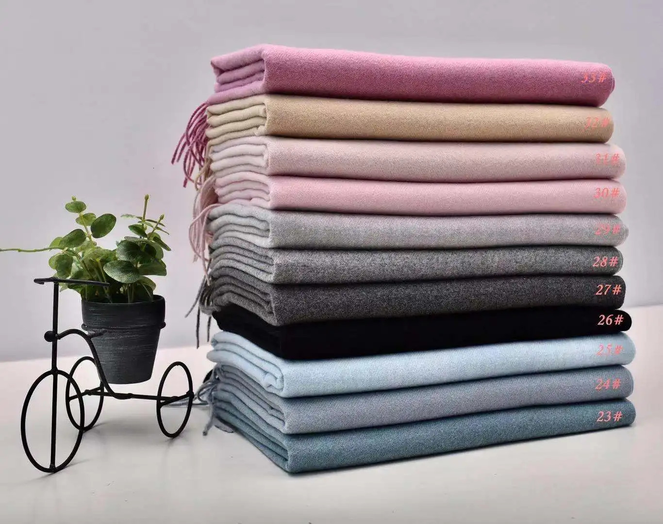 VISROVER 41 colors woman winter scarf fashion female shawls cashmere handfeeling winter wraps solid color winter hijab scarf 250106