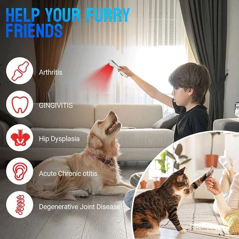 Handheld Infrared Semiconductor Laser Therapeutic Pet Postoperative Physiotherapy Instrument